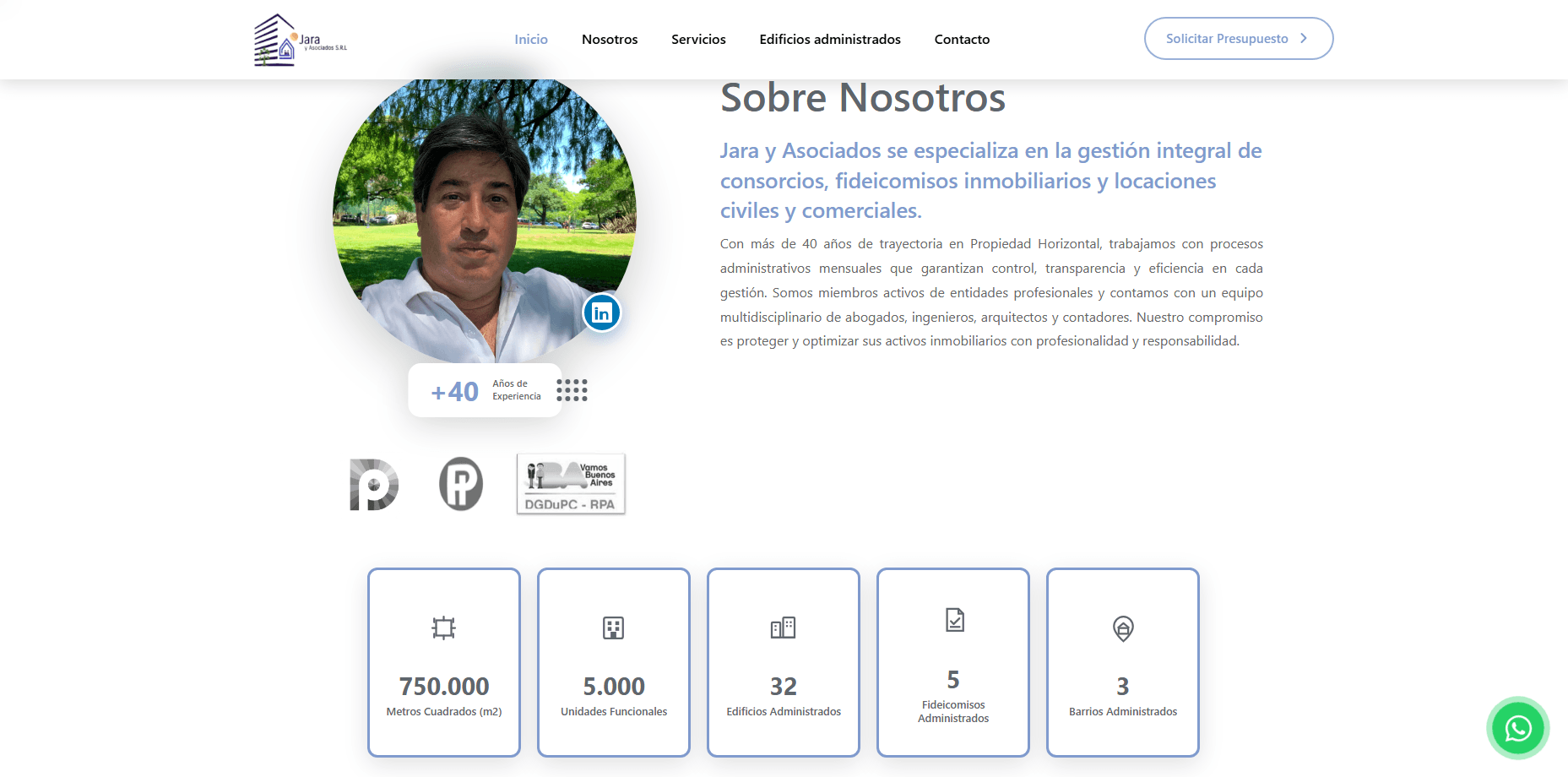 Jara y Asociados screenshot